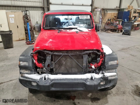 2018 Jeep Wrangler Sport S with VIN 1C4GJXAG1JW232637, listed as a Copart auction lot 45451105 with 116,235 mi miles and Salvage Title. Bid and sale history available at carsss.com. Image 5.