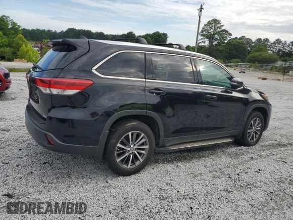 2019 Toyota Highlander SE with VIN 5TDKZRFH7KS360723, listed as a Copart auction lot 60789205 with 169,187 mi miles and Clean title. Bid and sale history available at DreamBid. Image 3.