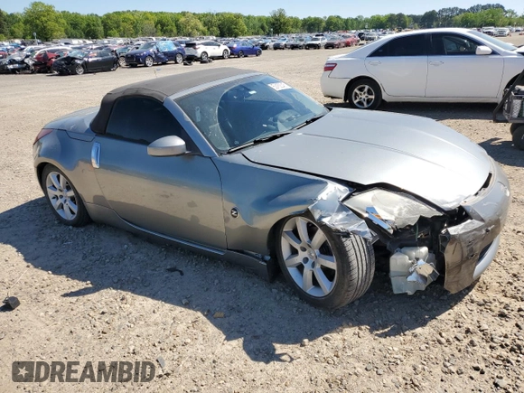 2004 Nissan 350Z Touring with VIN JN1AZ36A44M251374, listed as a Copart auction lot 53182045 with 100,255 mi miles and Salvage Title. Bid and sale history available at DreamBid. Image 4.