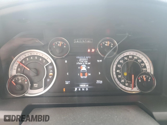 2021 Ram 1500 Classic SLT with VIN 1C6RR6LG3MS502981, listed as a Copart auction lot 43517885 with 106,029 mi miles and Salvage Title. Bid and sale history available at carsss.com. Image 9.