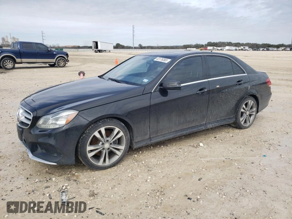2015 Mercedes-Benz E 350 Sport with VIN WDDHF5KB1FB085821, listed as a Copart auction lot 43176365 with 128,177 mi miles and Salvage title. Bid and sale history available at DreamBid. Image 1.