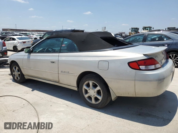 2001 Toyota Solara SE with VIN 2T1FF22P91C444919, listed as a Copart auction lot 62947124 with 194,552 mi miles and Salvage Title. Bid and sale history available at DreamBid. Image 2.
