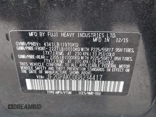 2016 Subaru Crosstrek Limited z VIN JF2GPAKC0G8234417, wystawiony jako IAAI lot #42205227 z przebiegiem 178 477 mil mil oraz . Historia ofert i sprzedaży dostępna na DreamBid. Obrazek 9.