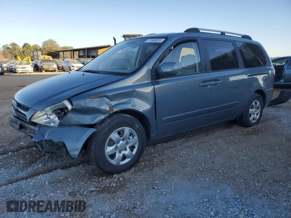 2008 Kia Sedona EX with VIN KNDMB233886214336, listed as a Copart auction lot 81980824 with 166,499 mi miles and Salvage Title. Bid and sale history available at carsss.com. Image 1.