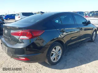 2019 Hyundai Elantra SEL with VIN 5NPD84LF1KH414055, listed as a IAAI auction lot 41705271 with 16,879 mi miles. Bid and sale history available at carsss.com. Image 4.
