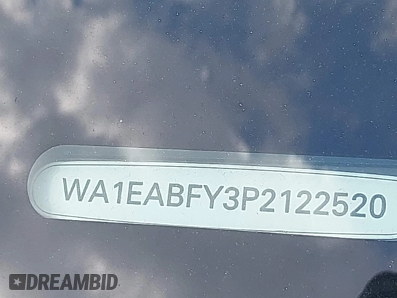 2023 Audi Q5 S line Premium Plus with VIN WA1EABFY3P2122520, listed as a IAAI auction lot 42179826 with 23,020 mi miles and . Bid and sale history available at DreamBid. Image 18.