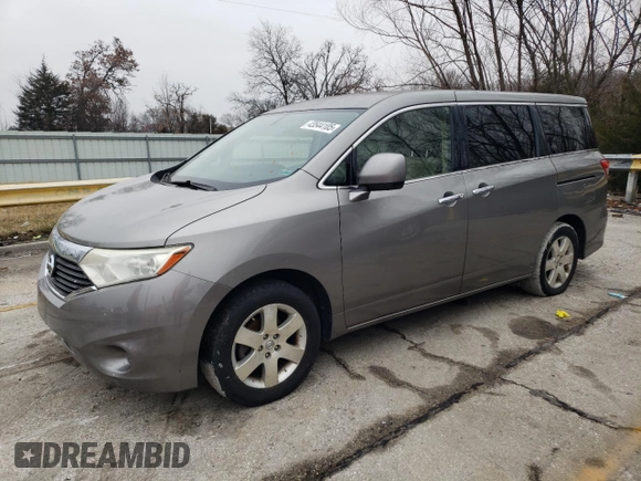 2012 Nissan Quest LE z VIN JN8AE2KP1C9042628, wystawiony jako Copart lot #43544105 z przebiegiem 169 701 mil mil oraz Czysty tytuł • Clean title. Historia ofert i sprzedaży dostępna na DreamBid. Obrazek 1.