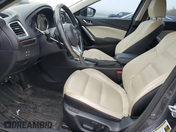 2014 Mazda 6 i Grand Touring with VIN JM1GJ1W61E1132313, listed as a Copart auction lot 54898745 with 117,905 mi miles and Salvage Title. Bid and sale history available at DreamBid. Image 7.