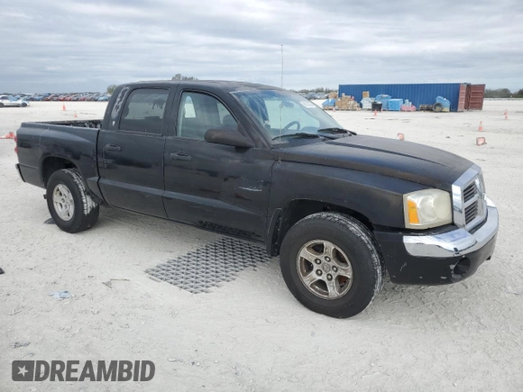 2005 Dodge Dakota SLT with VIN 1D7HE48N05S335725, listed as a Copart auction lot 89332925 with 190,520 mi miles and Clean Title. Bid and sale history available at DreamBid. Image 4.