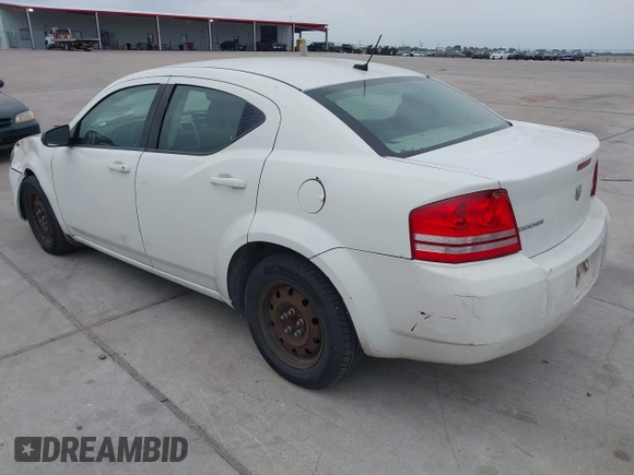 2010 Dodge Avenger SXT with VIN 1B3CC4FB4AN121656, listed as a IAAI auction lot 42028206 with 283,457 mi miles. Bid and sale history available at carsss.com. Image 3.