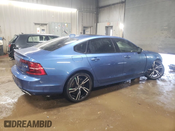 2020 Volvo S90 R-Design with VIN LVYA22MT9LP169906, listed as a Copart auction lot 48792825 with 70,494 mi miles and Salvage Title. Bid and sale history available at carsss.com. Image 3.
