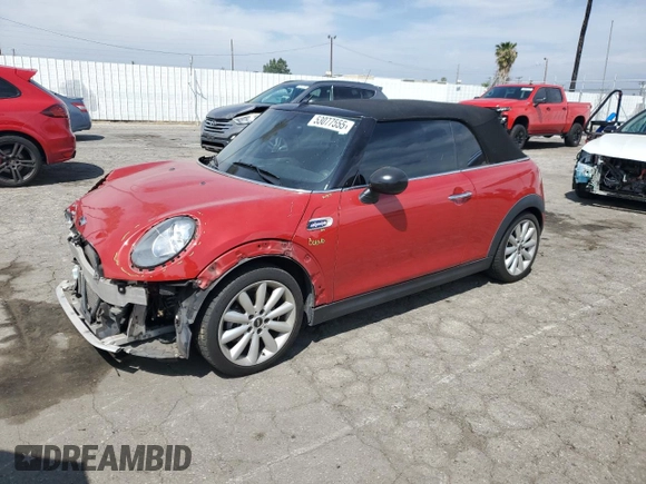 2016 MINI Convertible с VIN WMWWG5C54G3C19062, выставлен на аукционе Copart как лот 53077555 с пробегом 66 686 миль миль и Списание • Salvage title. История ставок и продаж доступна на DreamBid. Изображение 1.