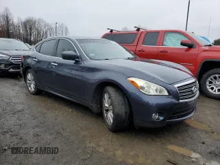 2011 Infiniti M37 with VIN JN1BY1AR7BM373197, listed as a Copart auction lot 84274814 with 158,657 mi miles and Salvage Title. Bid and sale history available at carsss.com. Image 4.