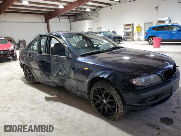 2002 BMW 3 Series 325i with VIN WBAET37442NH00844, listed as a Copart auction lot 85558094 with 247,634 mi miles and Salvage Title. Bid and sale history available at carsss.com. Image 4.