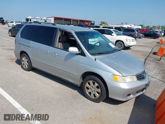 2003 Honda Odyssey EX-L with VIN 5FNRL18983B050769, listed as a IAAI auction lot 42113963 with 287,552 mi miles and . Bid and sale history available at DreamBid. Image 1.
