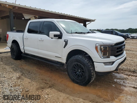 2021 Ford F-150 XL with VIN 1FTFW1ED9MFC67912, listed as a Copart auction lot 61664075 with 58,999 mi miles and Salvage title. Bid and sale history available at DreamBid. Image 4.