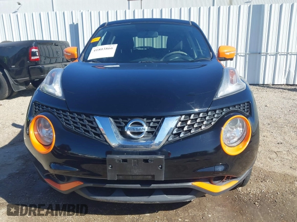 2015 Nissan Juke S with VIN JN8AF5MR0FT507629, listed as a IAAI auction lot 41803866 with 80,207 mi miles. Bid and sale history available at carsss.com. Image 13.
