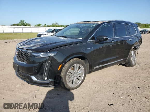 2024 Cadillac XT6 FWD Premium Luxury with VIN 1GYKPCRS7RZ709179, listed as a Copart auction lot 52251305 with 19,442 mi miles and Salvage title. Bid and sale history available at DreamBid. Image 1.