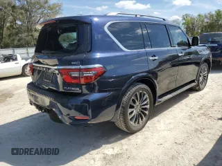 2023 Nissan Armada Platinum with VIN JN8AY2DA8P9404444, listed as a Copart auction lot 49158785 with 31,908 mi miles and Salvage Title. Bid and sale history available at carsss.com. Image 3.