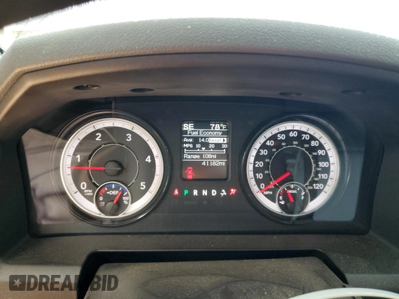 2018 Ram 2500 Big Horn with VIN 3C6UR5DL2JG275057, listed as a Copart auction lot 48528575 with 41,182 mi miles and Salvage Title. Bid and sale history available at carsss.com. Image 9.