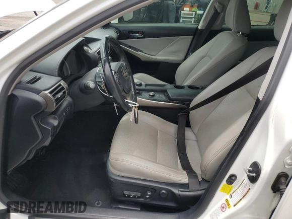 2015 Lexus IS 250 with VIN JTHBF1D21F5050392, listed as a Copart auction lot 63562215 with 101,942 mi miles and Salvage title. Bid and sale history available at DreamBid. Image 7.