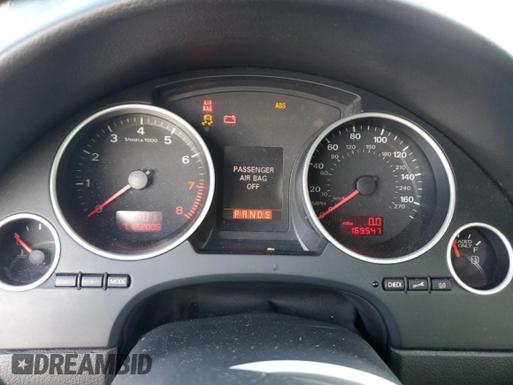 2007 Audi A4 z VIN WAUBF48H97K035799, wystawiony jako Copart lot #77832414 z przebiegiem 169 547 mil mil oraz Szkoda całkowita • Salvage title. Historia ofert i sprzedaży dostępna na DreamBid. Obrazek 9.