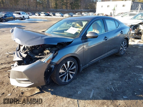 2021 Nissan Sentra SV with VIN 3N1AB8CV7MY259717, listed as a IAAI auction lot 41698932 with 29,609 mi miles. Bid and sale history available at carsss.com. Image 2.