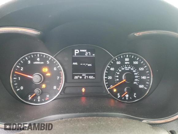 2017 Kia Forte LX with VIN 3KPFK4A72HE086261, listed as a Copart auction lot 51515425 with 27,150 mi miles and Non Repairable. Bid and sale history available at DreamBid. Image 9.
