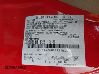 2003 Ford Mustang Standard с VIN 1FAFP40423F357011, выставлен на аукционе IAAI как лот 41924559 с пробегом Не указан миль и . История ставок и продаж доступна на DreamBid. Изображение 9.