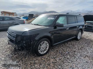 2016 Ford Flex SEL with VIN 2FMGK5C82GBA16843, listed as a Copart auction lot 43434175 with 107,873 mi miles and Salvage Title. Bid and sale history available at carsss.com. Image 1.