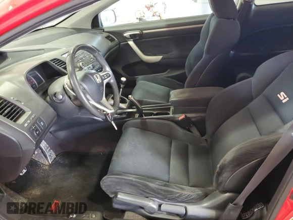 2007 Honda Civic Si with VIN 2HGFG21537H701361, listed as a Copart auction lot 53830495 with 211,471 mi miles and Salvage Title. Bid and sale history available at DreamBid. Image 7.
