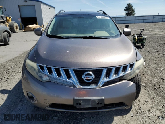 2009 Nissan Murano S with VIN JN8AZ18WX9W142797, listed as a Copart auction lot 54990065 with 205,394 mi miles and Clean Title. Bid and sale history available at carsss.com. Image 5.