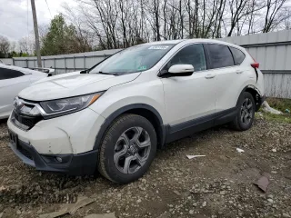 2018 Honda CR-V EX with VIN 2HKRW2H5XJH648371, listed as a Copart auction lot 52927265 with 83,127 mi miles and Salvage Title. Bid and sale history available at DreamBid. Image 1.