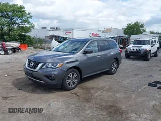 2018 Nissan Pathfinder SV with VIN 5N1DR2MM0JC655013, listed as a IAAI auction lot 42663098 with 64,778 mi miles and . Bid and sale history available at DreamBid. Image 18.
