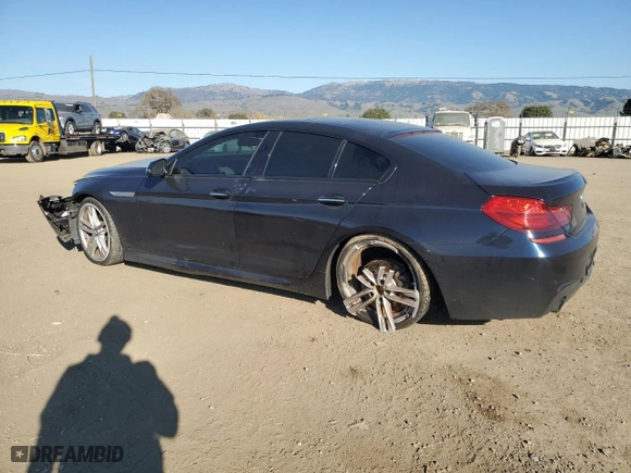 2016 BMW 6 Series 640i with VIN WBA6D0C51GG432486, listed as a Copart auction lot 88367695 with 90,606 mi miles and Salvage Title. Bid and sale history available at carsss.com. Image 2.