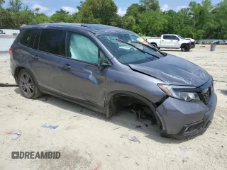 2021 Honda Passport EX-L с VIN 5FNYF8H59MB041430, выставлен на аукционе Copart как лот 56387105 с пробегом 31 232 миль миль и Списание • Salvage title. История ставок и продаж доступна на DreamBid. Изображение 4.