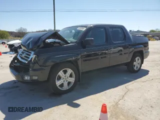 2013 Honda Ridgeline RTL with VIN 5FPYK1F58DB006231, listed as a Copart auction lot 50358065 with 154,823 mi miles and Salvage Title. Bid and sale history available at carsss.com. Image 1.