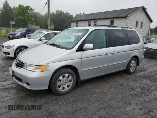 2004 Honda Odyssey EX-RES z VIN 5FNRL18844B118851, wystawiony jako Copart lot #60220575 z przebiegiem 147 000 mil mil oraz Szkoda całkowita • Salvage title. Historia ofert i sprzedaży dostępna na DreamBid. Obrazek 1.