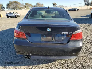 2007 BMW 5 Series 530xi with VIN WBANF73547CU27630, listed as a Copart auction lot 43837325 with Not Provided miles and Salvage Title. Bid and sale history available at carsss.com. Image 6.