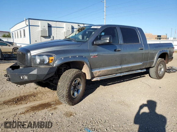 2008 Dodge Ram 2500 Laramie with VIN 3D7KS29A88G222602, listed as a Copart auction lot 71677964 with 191,183 mi miles and Salvage Title. Bid and sale history available at carsss.com. Image 1.