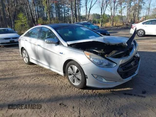 2015 Hyundai Sonata Hybrid Limited with VIN KMHEC4A45FA130070, listed as a IAAI auction lot 41901469 with 187,533 mi miles. Bid and sale history available at carsss.com. Image 1.