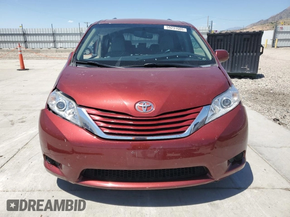 2015 Toyota Sienna LE AAS with VIN 5TDKK3DC2FS604910, listed as a Copart auction lot 59231605 with 118,974 mi miles and Salvage title. Bid and sale history available at DreamBid. Image 5.