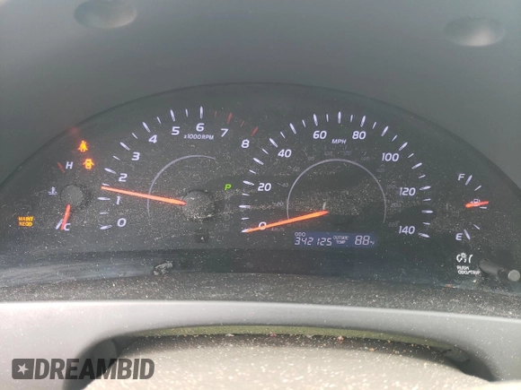 2011 Toyota Camry LE with VIN 4T1BF3EK5BU684506, listed as a Copart auction lot 57652705 with 342,125 mi miles and Salvage title. Bid and sale history available at DreamBid. Image 9.