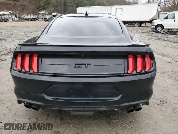 2022 Ford Mustang GT with VIN 1FA6P8CF9N5140097, listed as a Copart auction lot 85446814 with 19,066 mi miles and Salvage Title. Bid and sale history available at carsss.com. Image 6.