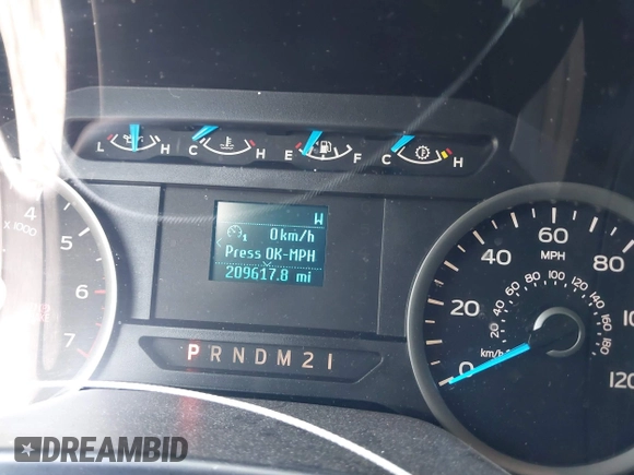 2017 Ford F-150 XL with VIN 1FTEW1CP6HKD75328, listed as a IAAI auction lot 42400974 with 209,617 mi miles and . Bid and sale history available at DreamBid. Image 7.