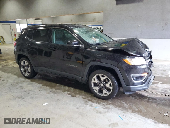 2020 Jeep Compass Limited with VIN 3C4NJCCB3LT152704, listed as a Copart auction lot 51909595 with 152,588 mi miles and Salvage title. Bid and sale history available at DreamBid. Image 4.