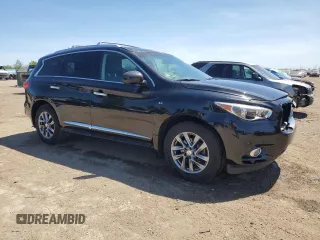 2015 Infiniti QX60 with VIN 5N1AL0MM5FC524840, listed as a Copart auction lot 55408175 with 89,574 mi miles and Salvage title. Bid and sale history available at DreamBid. Image 4.