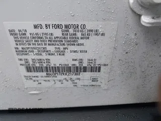 2018 Ford EcoSport SE with VIN MAJ3P1TE9JC217302, listed as a IAAI auction lot 41683163 with 75,591 mi miles and . Bid and sale history available at DreamBid. Image 9.