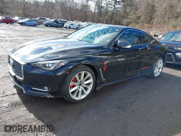 2017 Infiniti Q60 Sport with VIN JN1EV7EL4HM553227, listed as a IAAI auction lot 41479712 with 49,673 mi miles and . Bid and sale history available at DreamBid. Image 2.