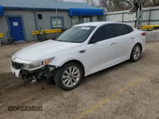 2017 Kia Optima LX with VIN 5XXGT4L36HG124951, listed as a Copart auction lot 51007065 with 92,749 mi miles and Salvage title. Bid and sale history available at DreamBid. Image 1.
